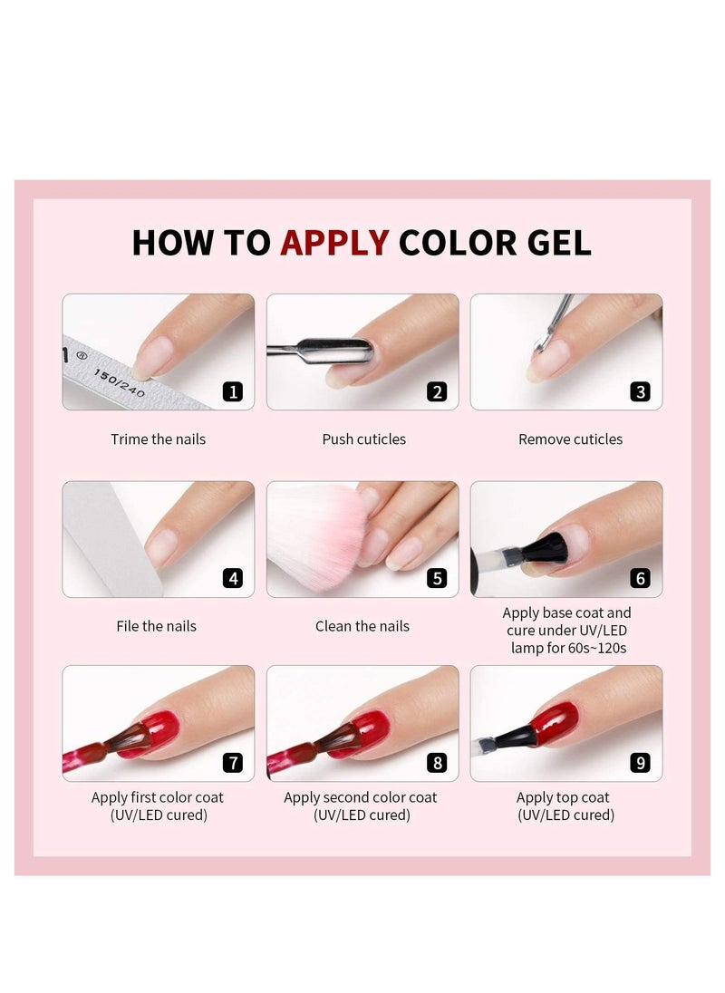 Remy Belle - Gel Nail Polish Set 2 x 11 ml, Bunny and Cinnamon, Requires Curing Nails Under UV Light or LED Lamp - Image 1