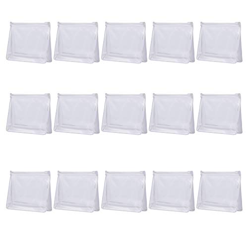 Arroyner 20 PCS Mini Clear Makeup Bag Small Clear Plastic Cosmetic Bags with Zipper Travel Toiletry Makeup Bag - Image 1