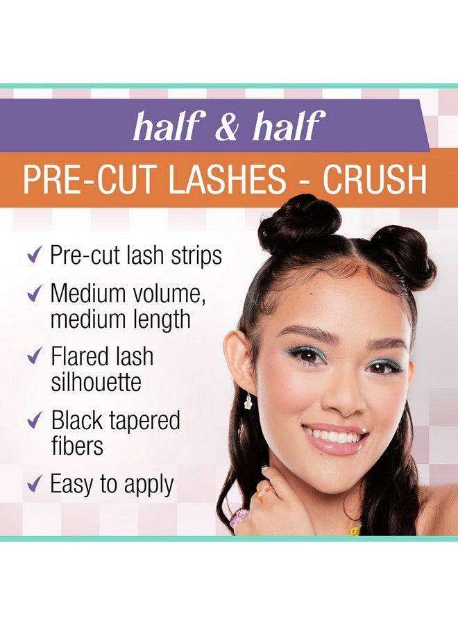 أرديل رموش أرديل وينكس نصف ونصف مقطوعة مسبقًا، رموش صناعية، مجموعة رموش اصطناعية، لمظهر عين القطة، شريط ناعم، سهلة الاستخدام، قابلة لإعادة الاستخدام، عبوة واحدة - Image 2