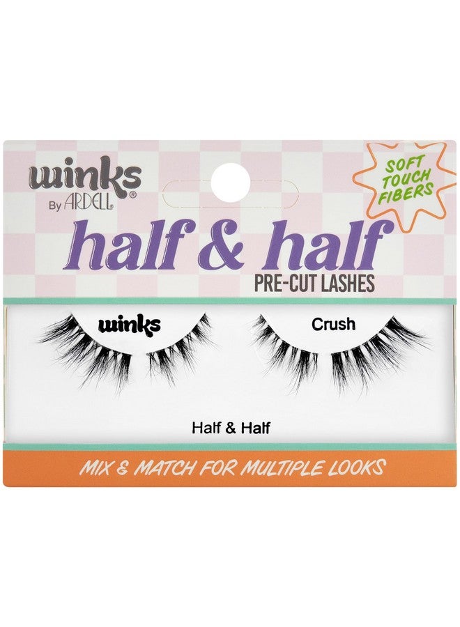 أرديل رموش أرديل وينكس نصف ونصف مقطوعة مسبقًا، رموش صناعية، مجموعة رموش اصطناعية، لمظهر عين القطة، شريط ناعم، سهلة الاستخدام، قابلة لإعادة الاستخدام، عبوة واحدة - Image 1