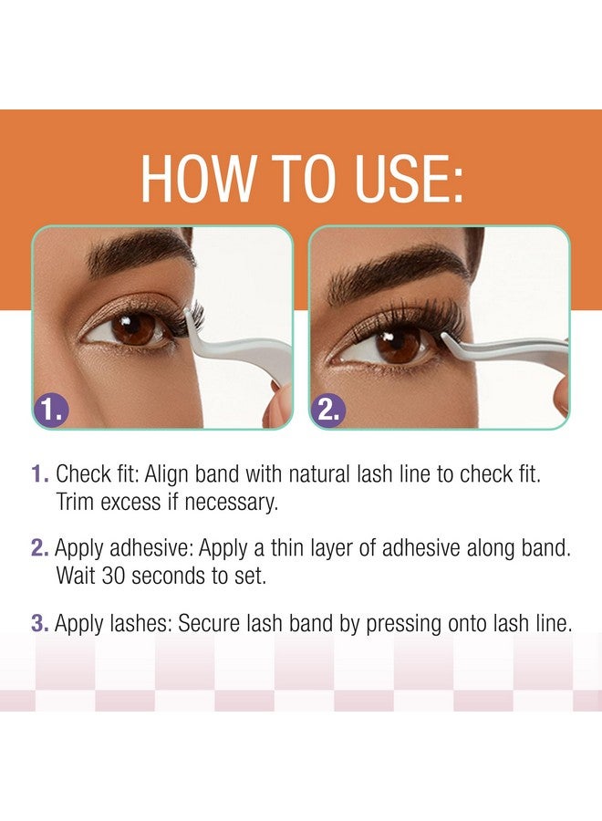 أرديل رموش أرديل وينكس نصف ونصف مقطوعة مسبقًا، رموش صناعية، مجموعة رموش اصطناعية، لمظهر عين القطة، شريط ناعم، سهلة الاستخدام، قابلة لإعادة الاستخدام، عبوة واحدة - Image 5