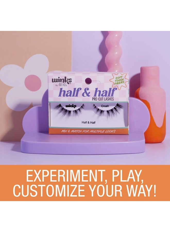 أرديل رموش أرديل وينكس نصف ونصف مقطوعة مسبقًا، رموش صناعية، مجموعة رموش اصطناعية، لمظهر عين القطة، شريط ناعم، سهلة الاستخدام، قابلة لإعادة الاستخدام، عبوة واحدة - Image 3