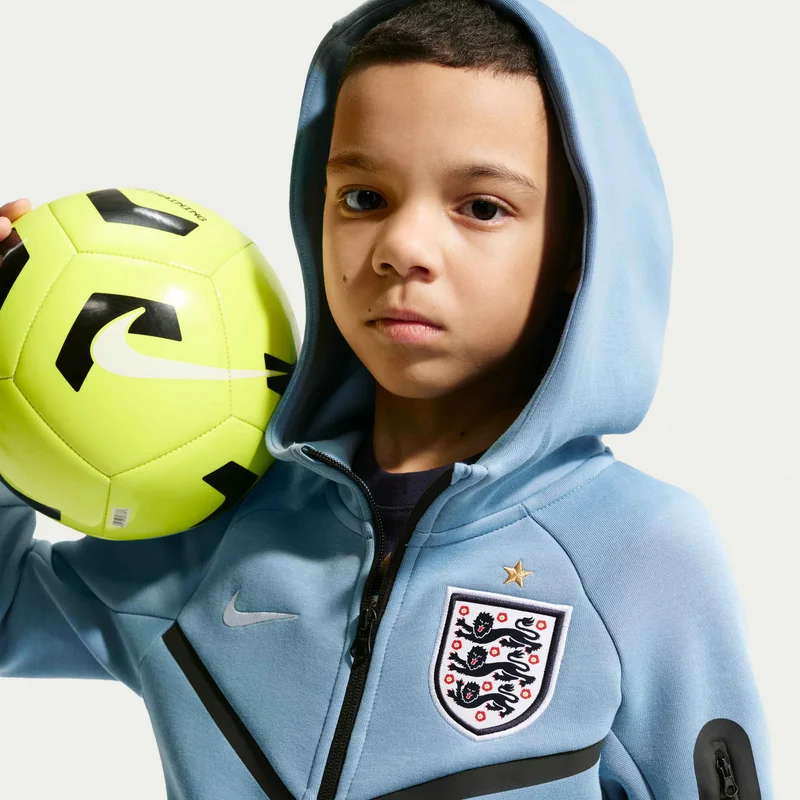 Nike Blue Kids' England Tech Fleece Football Hoodie  | Best Price UAE