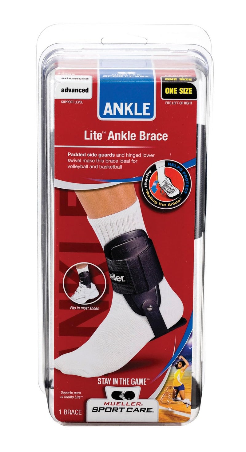 MUELLER Sports Medicine Lite Ankle Brace, Ankle Pain Relief Support for Men and Women, Ideal for Sprains, Strains, Arthritis, Black, One Size - Image 3