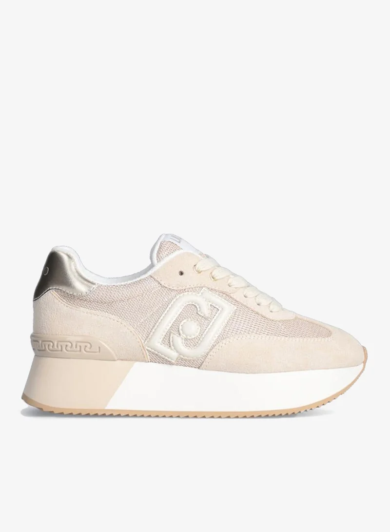 ليو جو سنيكرز من الشبك اللامع بنعل سميك