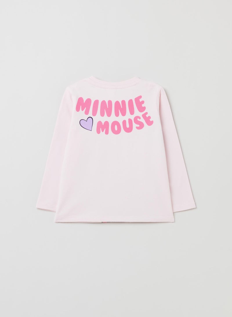OVS T-Shirt With Long Sleeves And Minnie Mouse Print - Image 2