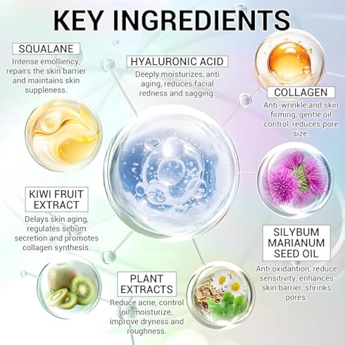 mopayzer 4D Hyaluronic Acid Serum with Collagen, Oil Suspension Serums for Barrier Repair, Facial Firming & Moisturizing, Anti Aging Serum for Balance Oil & Water, 30 Pcs Single-Use Vial for Sensitive Skin - Image 3