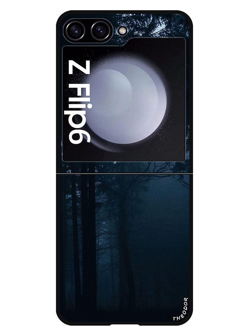 Theodor Protective Case Anti Scratch Shock Proof Bumper Cover For Samsung Galaxy Z Flip 6 forest_fog_dark - Image 1