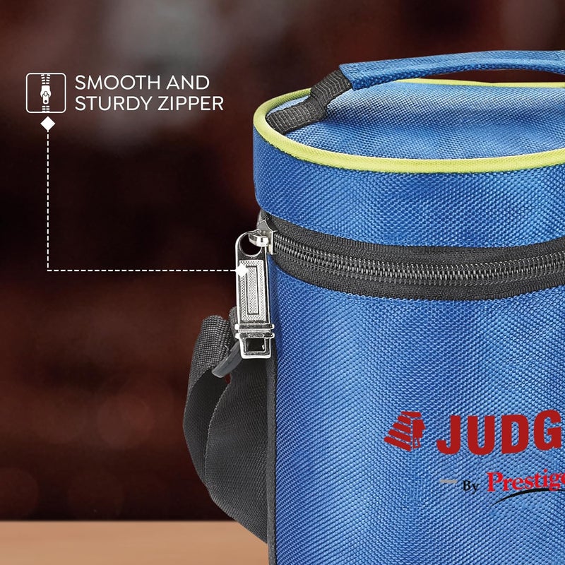 JUDGE Judge by Prestige Non-Insulated Tiffin Box with Pouch, Set of 3 Containers (300 ml x 3)  - Image 4
