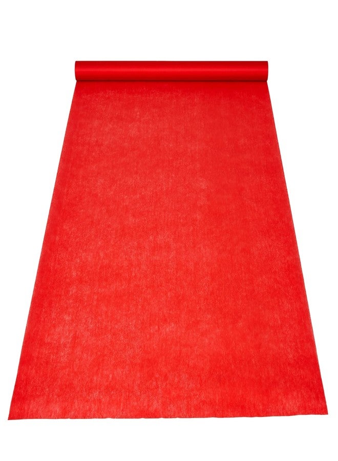 Blue Panda Red Carpet Runner for Party - 3 Ft x 50 Ft, Red Polyester Carpet for Wedding Aisle, Prom Decorations, Movie Theme Party & Proposal Decor - Image 4