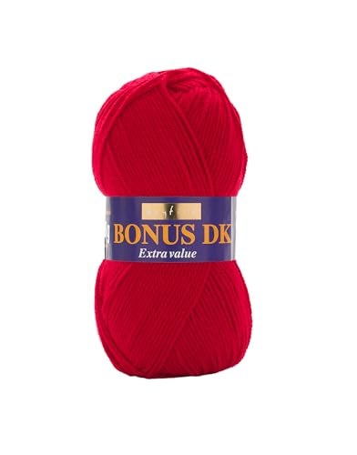 Sirdar Hayfield Bonus DK - Signal Red (977) - 100g - Image 4