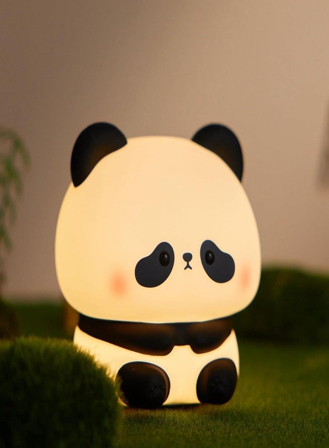MISUHROBIR Soft Silicone Panda Light Night Lamp - Adorable Night Lamp for Kids, Babies, Women & Girls - Perfect for Infants and Children - Cute Panda Design for a Cozy Bedtime Ambiance - Image 2