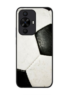Stylizedd Rugged Black edge case for Huawei nova 12s / Huawei nova 11/ Huawei nova 12 Lite 4G, Slim fit Flexible Anti Drop Thin Cover - Football (Soccer Ball)  - Image 1