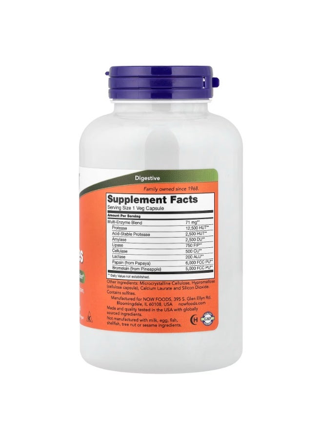 now Plant Enzymes, 240 Veg Capsules - Image 2