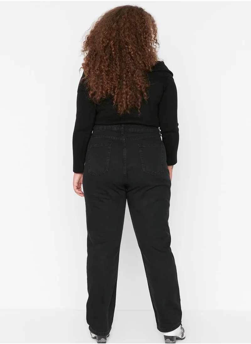 Trendyol Curve Ripped High Waist Jeans