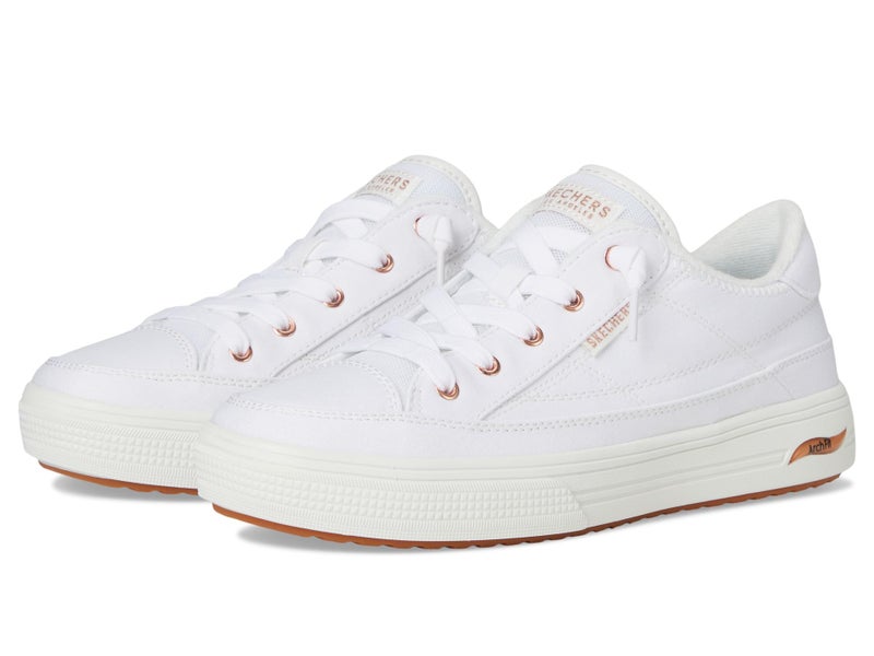 Skechers Women's Arch Fit Arcade-Meet Ya There Sneaker, White, 8 - Image 2