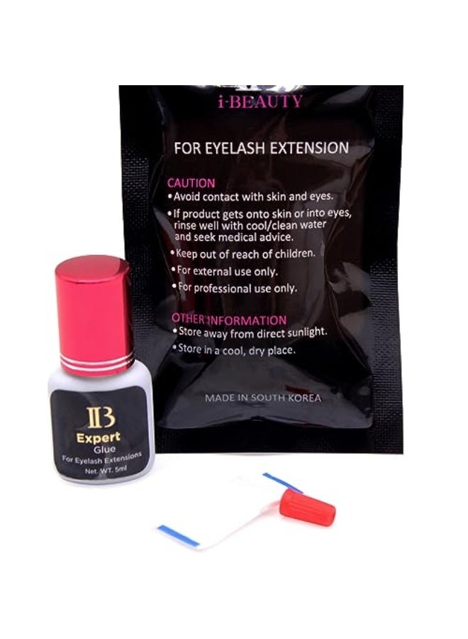 آي بيوتي غراء تمديد الرموش لافا لاش الجديد 1 قطعة Ibeauty IB الخبراء 5 مل | وقت جفاف 1-2 ثانية | احتفاظ لمدة 5-6 أسابيع | لوازم لاصقة سوداء للاستخدام الاحترافي - Image 3