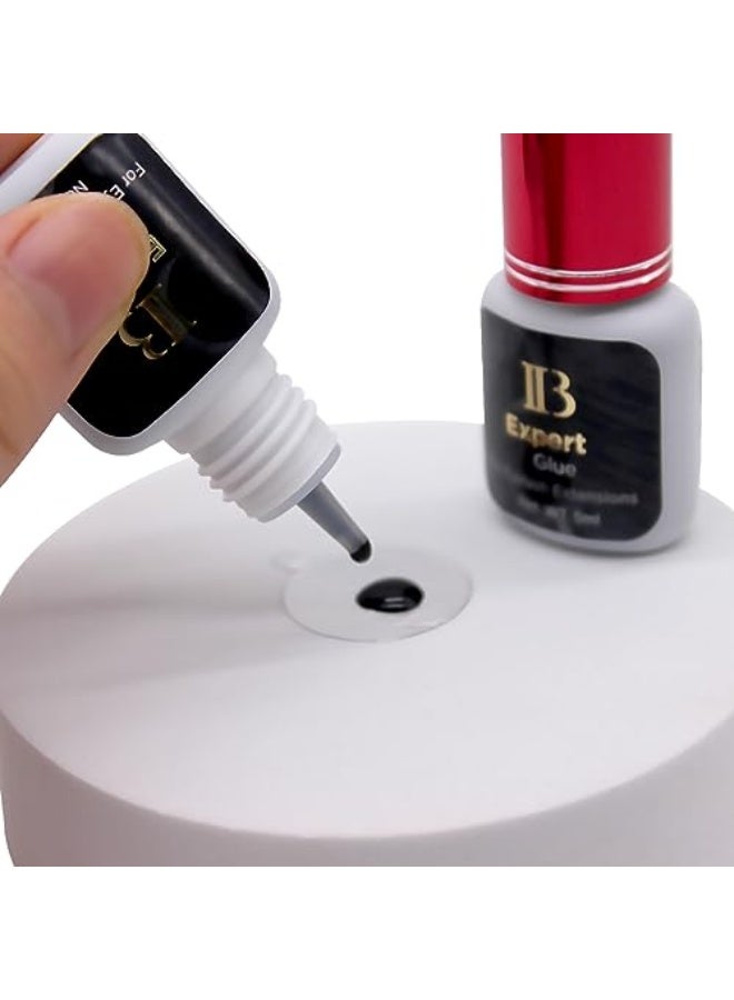 آي بيوتي غراء تمديد الرموش لافا لاش الجديد 1 قطعة Ibeauty IB الخبراء 5 مل | وقت جفاف 1-2 ثانية | احتفاظ لمدة 5-6 أسابيع | لوازم لاصقة سوداء للاستخدام الاحترافي - Image 4