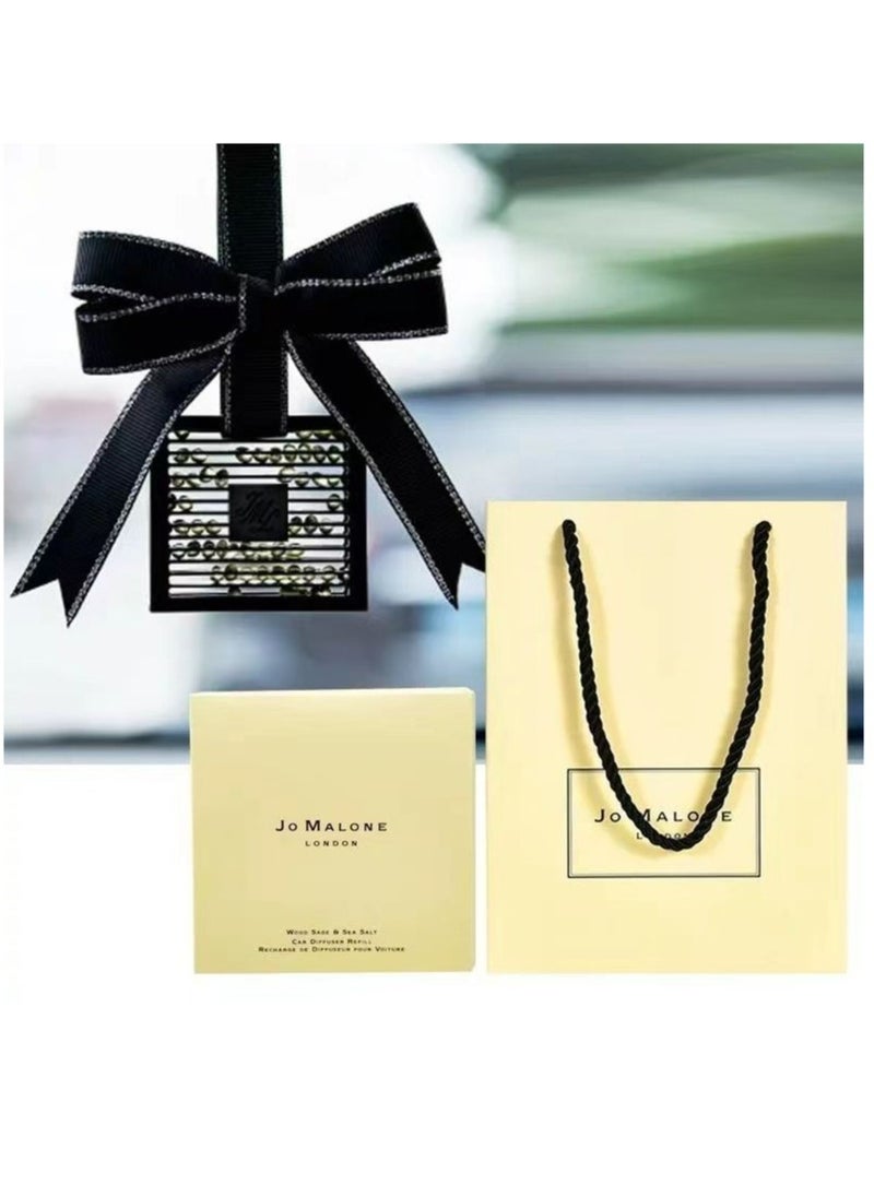 جو مالون - جو مالون وود سيج وملح البحر معطر جو للسيارة عبوة إعادة تعبئة عطرية مربعة 2.5 جم - Image 1
