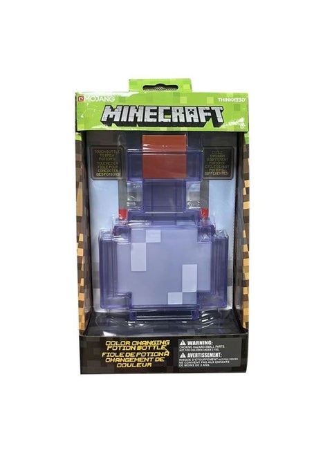 Minecraft Rechargeable Luminous Torch Lamp Can Be Hung On The Wall Torch Night Light Ore Lamp Night Light Color Changing Bottle Toy Model-Color:Rechargeable Color Changing Bottle/8 Colors Silent Control/free Cable-Specifications:Collect And Receive Small MC Weapons