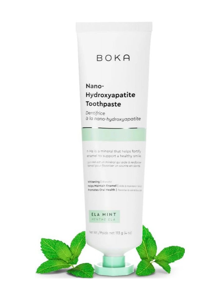 Boka Natural Toothpaste, Fluoride Free - Ela Mint, 4oz, Pack of 1 - Image 1