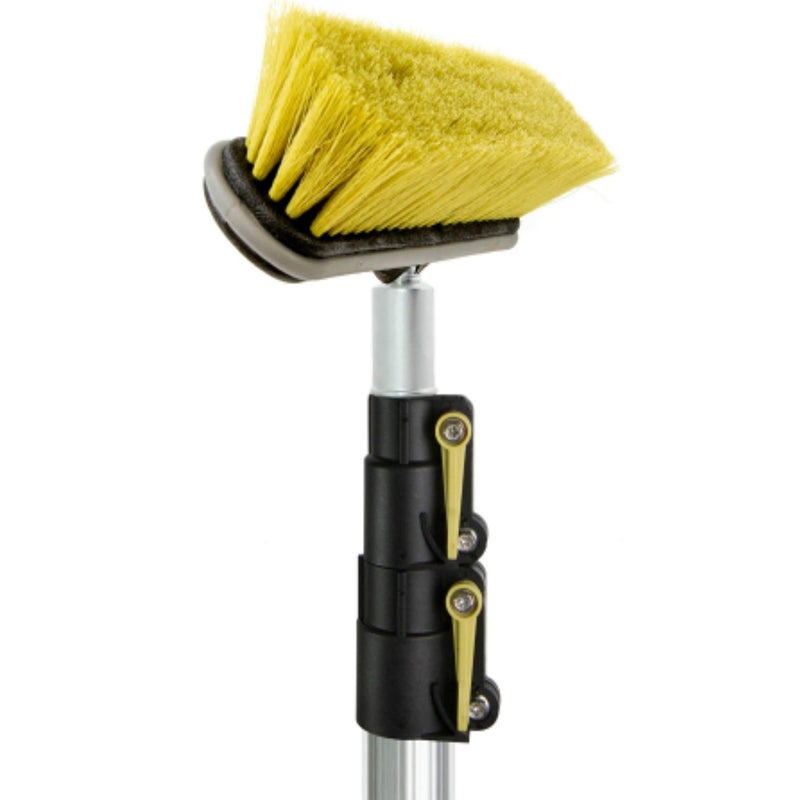 DOCAZOO DOCA Scrub Brush 6-24 Ft with Long Handle Extension Pole - Outdoor Broom and Scrubbing Brush for House Floor, Deck, Patio, Car - Brush Set - Image 2