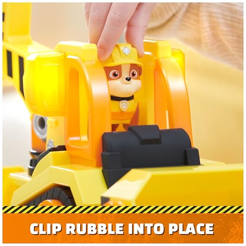 Rubble & Crew, Bark Yard Deluxe Bulldozer Construction Truck Toy with Lights, Sounds & Rubble Action Figure, Kids Toys for Boys & Girls Ages 3+ - Image 4