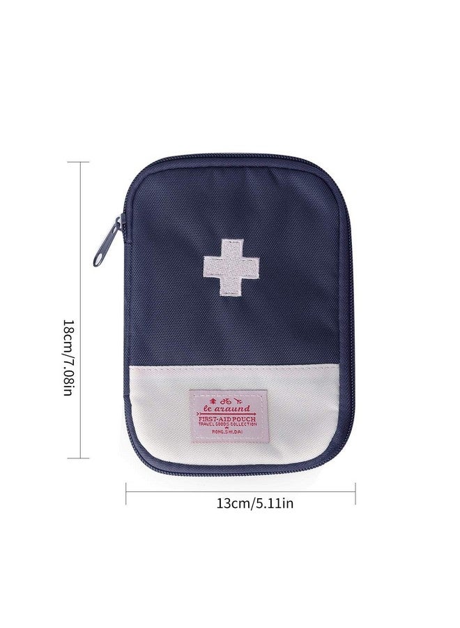 KD ZONE First Aid Bag Empty First Aid Pouch Mini Portable Medical Bag for Outdoor Camping Hiking Travel Emergency Multifunction Emergency Medicine Storage Bag-7x5 inch 2 Packs - Image 2