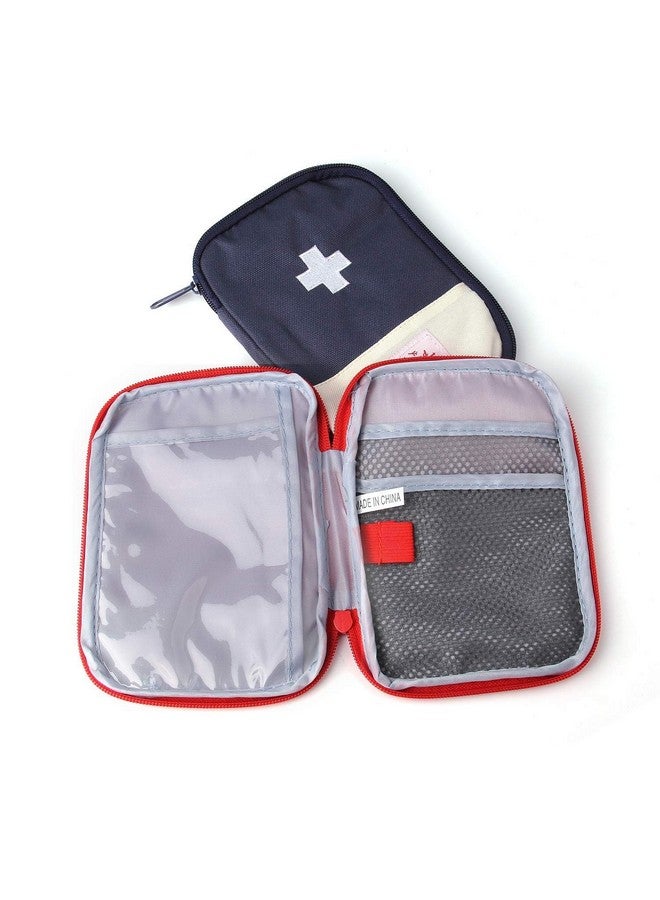 KD ZONE First Aid Bag Empty First Aid Pouch Mini Portable Medical Bag for Outdoor Camping Hiking Travel Emergency Multifunction Emergency Medicine Storage Bag-7x5 inch 2 Packs - Image 3