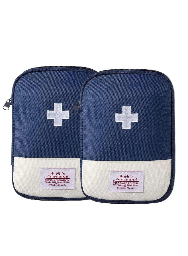 KD ZONE First Aid Bag Empty First Aid Pouch Mini Portable Medical Bag for Outdoor Camping Hiking Travel Emergency Multifunction Emergency Medicine Storage Bag-7x5 inch 2 Packs - Image 1