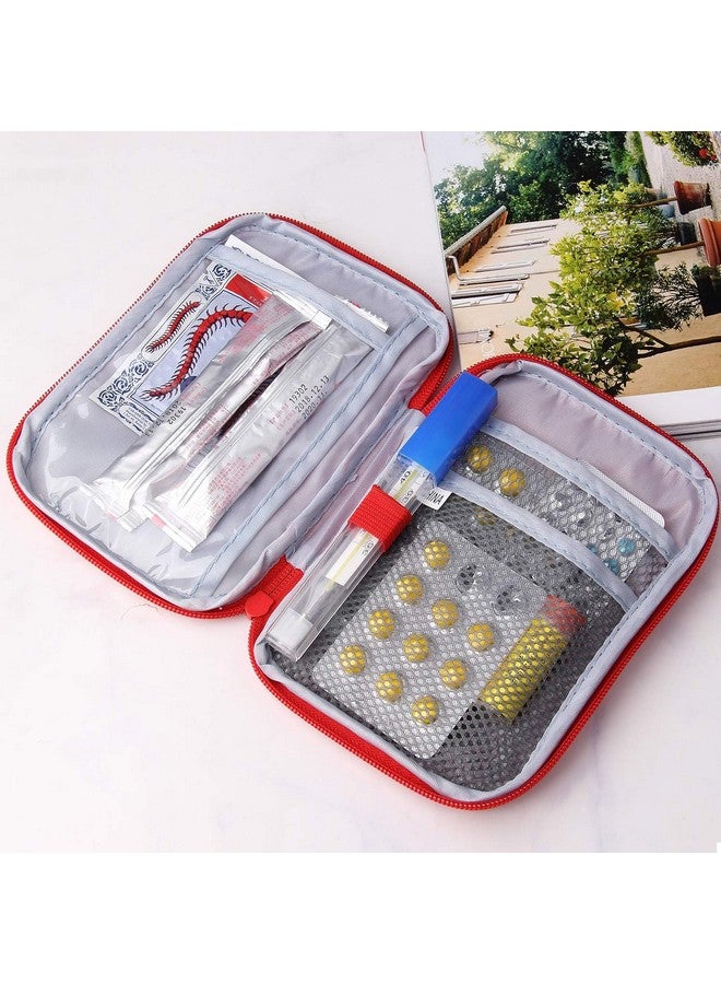KD ZONE First Aid Bag Empty First Aid Pouch Mini Portable Medical Bag for Outdoor Camping Hiking Travel Emergency Multifunction Emergency Medicine Storage Bag-7x5 inch 2 Packs - Image 4