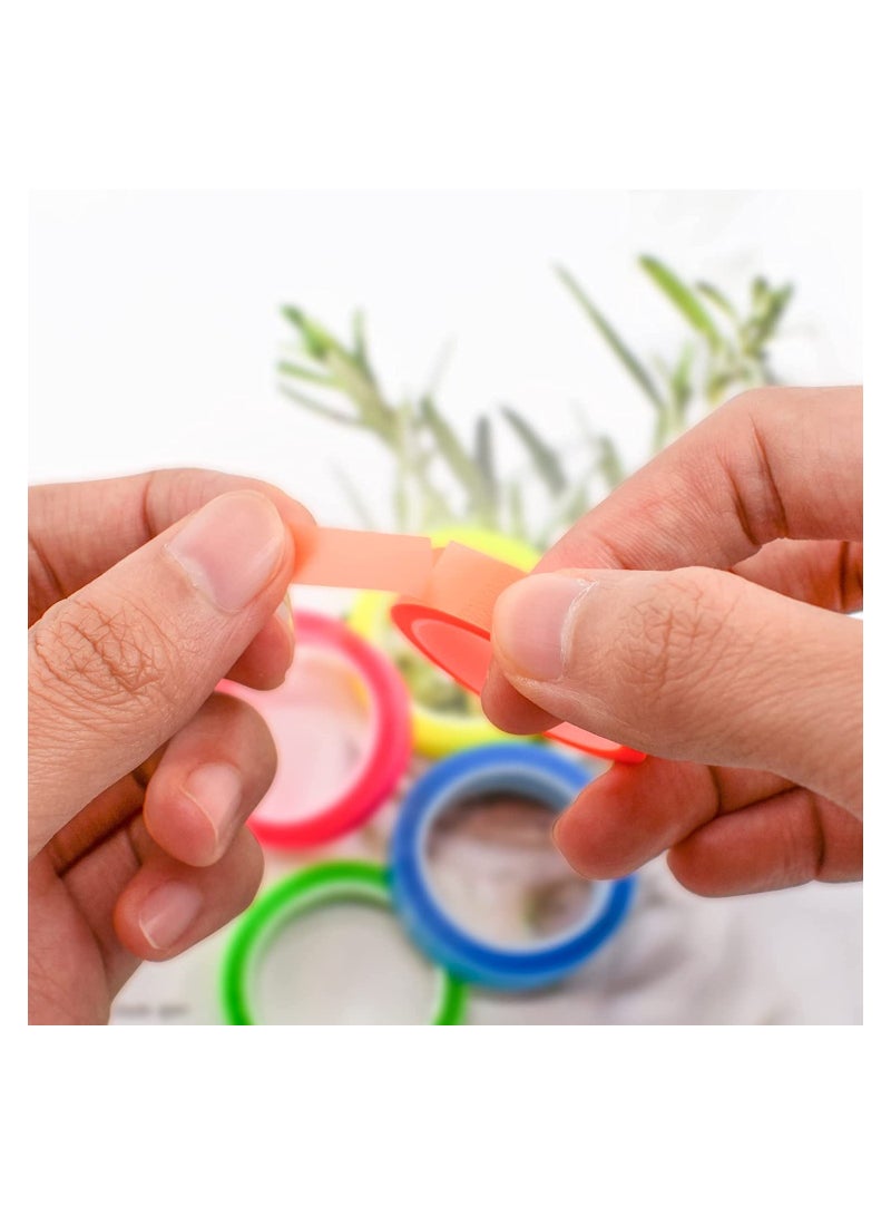 SOLARAE 5 Rolls Highlighter Tape Transparent Marking Sticker Removable Fluorescent Colored Tags for Reading Class 16 ft Per Roll - Image 5