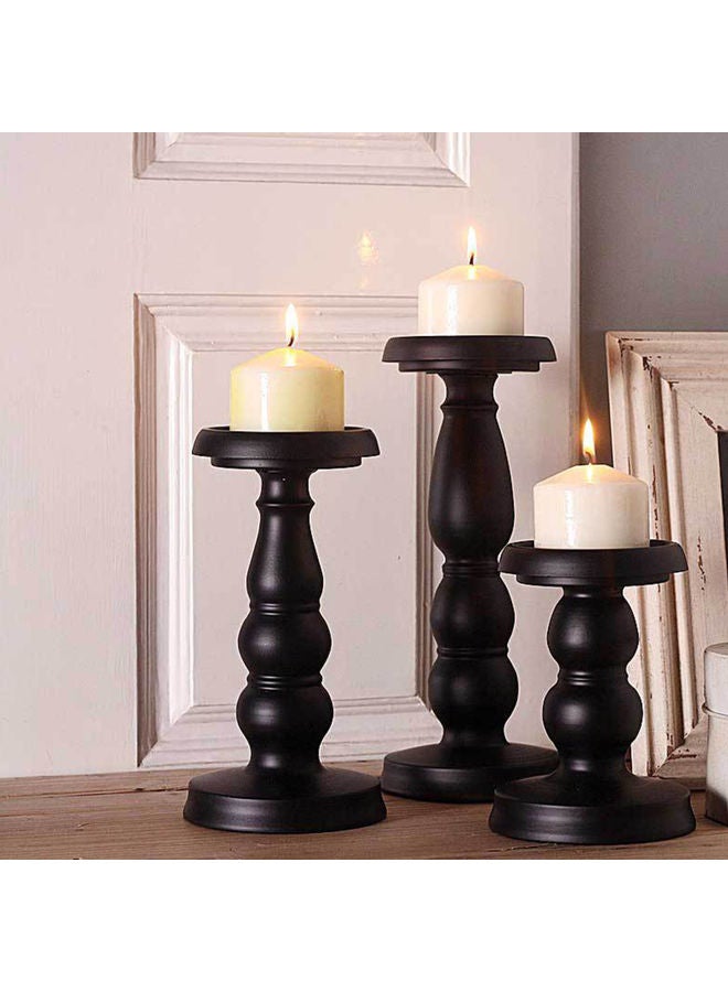 NIBEMINENT Metal Candlestick Holder Black 21.00x11.00x11.00cm  - Image 4