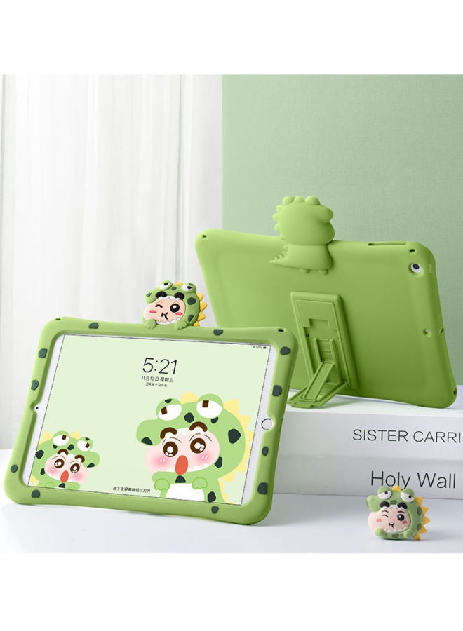 For Ipad10 Protective Cover Silicone Air4 With Pen Slot 10.9 Silicone Cartoon Mini5/6 Flat Silicone Shell-Color:Crayon Xiaoxin 【Yellow】】-Applicable Model:iPad10 Generation/10.9 Inch】 - Image 4