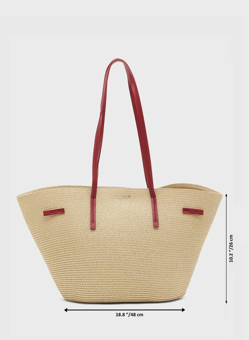 Ginger Woven Shoulder Bag