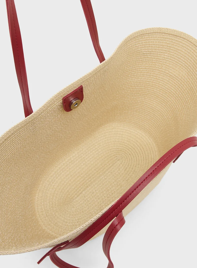 Ginger Woven Shoulder Bag