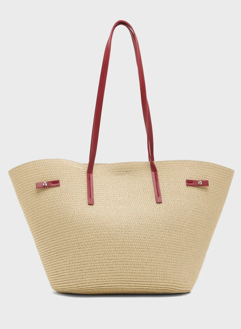 Ginger Woven Shoulder Bag