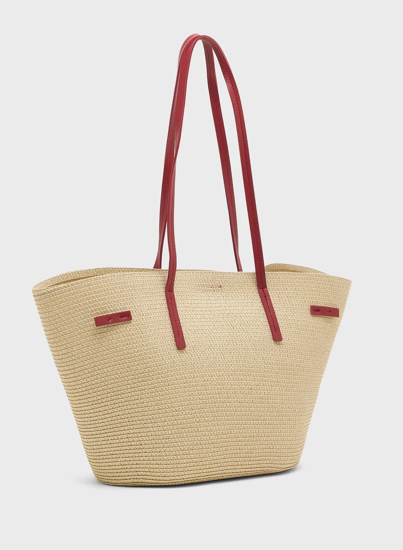 Ginger Woven Shoulder Bag