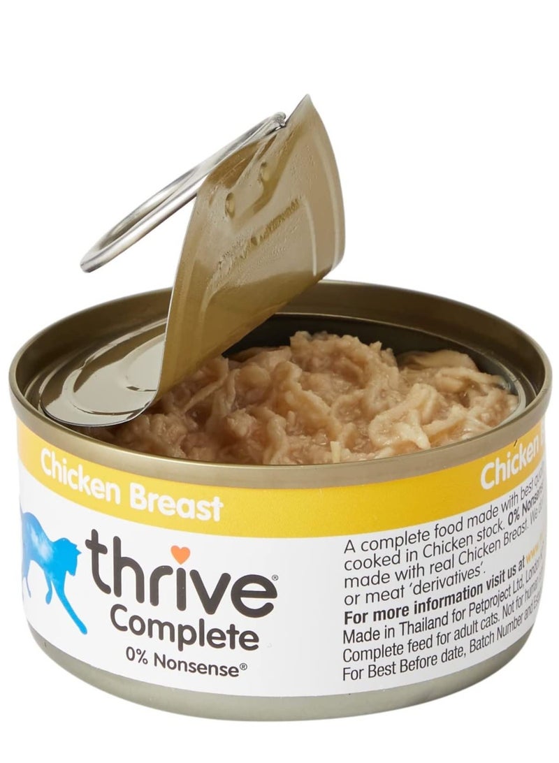 THRIVE 12 Piece Chicken Cat Wet Food 75g - Image 2
