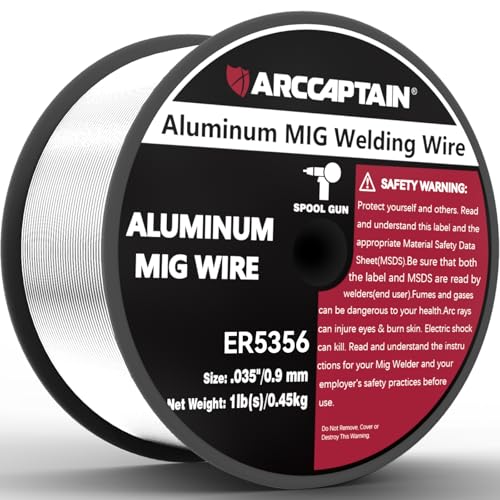 ARCCAPTAIN Magnesium Aluminum Welding Wire ER5356 035 MIG Welding Wire 1 Pound Spool - Image 1