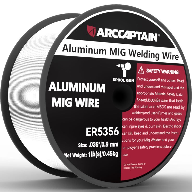 ARCCAPTAIN Magnesium Aluminum Welding Wire ER5356 035 MIG Welding Wire 1 Pound Spool - Image 3
