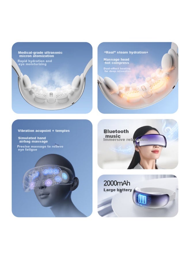 Jd Jingzao Smart Atomizing Eye Massager E9 Vibrating Eye Massager Steam Eye Mask Hot Compress Dry Eye Moisturizing Eye Care Device For Adults And Children Women's Day Birthday Gift - Image 1