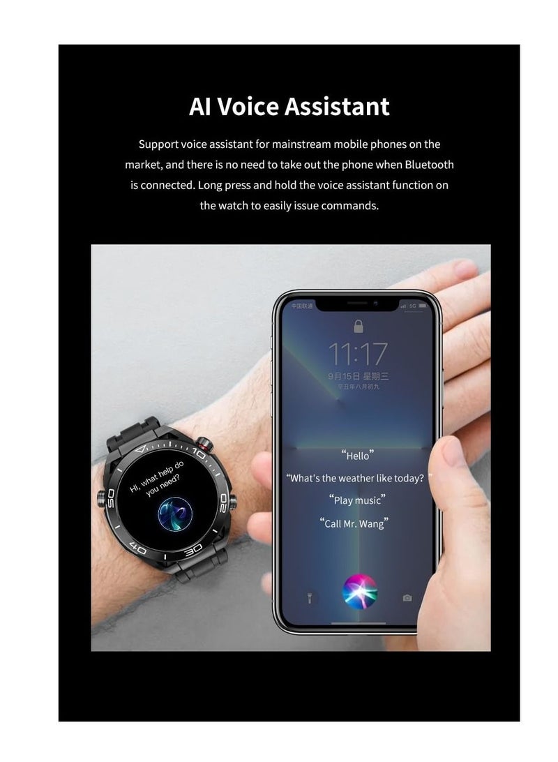 AROAQ Bracelet New Smart Watch Waterproof Smart Watch for Men with Call Dial Full Touch Screen Sports Mode Heart Rate Sleep Monitor - Image 5