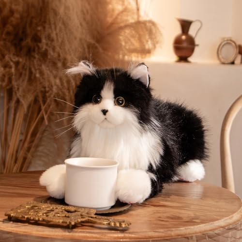 Chongker Stuffed Animals Handmade Realistic Cat Plush Toy Companion for Elderly Adults Women Kids Cat Lover Surprise Gifts for Anniversary Birthday - Image 5