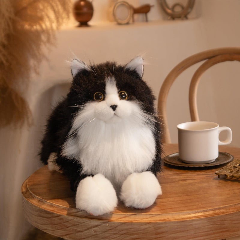 Chongker Stuffed Animals Handmade Realistic Cat Plush Toy Companion for Elderly Adults Women Kids Cat Lover Surprise Gifts for Anniversary Birthday - Image 3