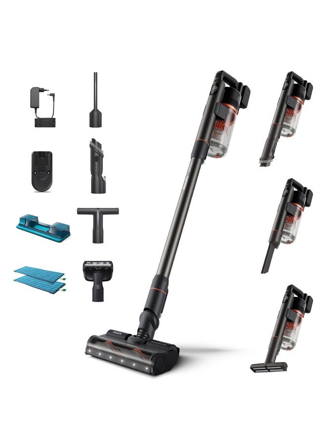 Philips 7000 Series Cordless Stick Vacuum Cleaner Dark Grey and Black 71 x 31 x 20 cm XC7055/01 10 W XC7055/01 Dark Grey and Black - Image 1