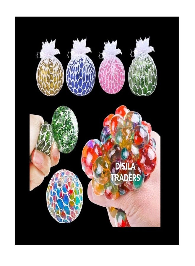 DISILA TRADERS Slimy Squishy Mash Smash Ball Toys with 3D Lights for Kids & Adults | Bunch of Slimy Squishy Balls for Stress Relief (Random Color & Design - Pack of 2 Balls) - Image 3