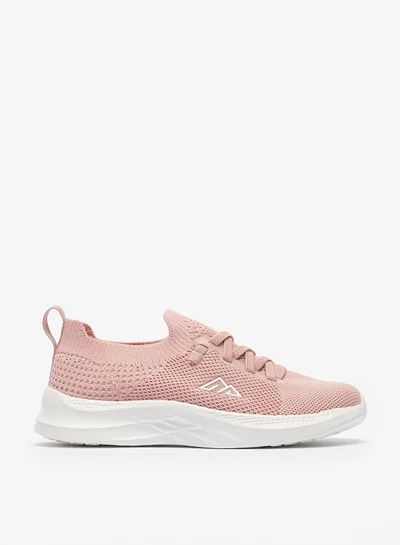 Oaklan by Shoexpress Girls Solid Slip On Sports Shoes with Lace Detail and Pull Tabs