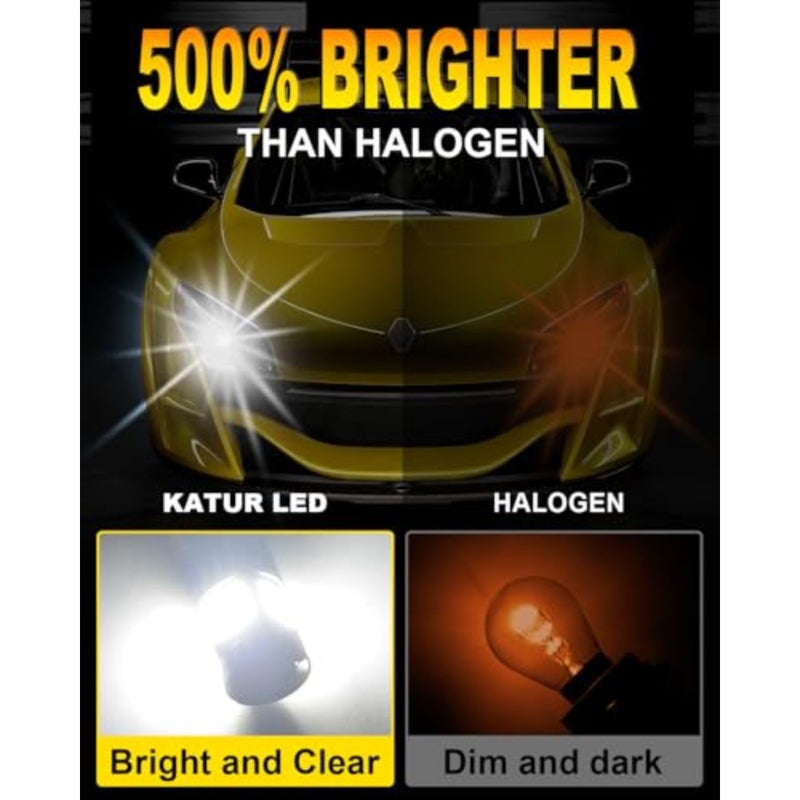 لمبة 1156 BAU15S LED، Canbus 500% سطوع 3000LM 6000K زينون أبيض مع مروحة تبريد 7507 PY21W LED للضوء الاحتياطي، ضوء عكسي، ضوء إشارة الانعطاف، ضوء الفرامل، قطعتان - Image 2