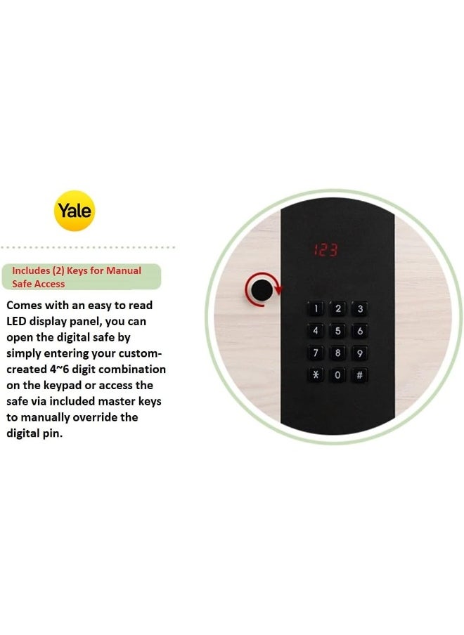 Yale Standard Security Elegant Safe with PIN Code and Key Override